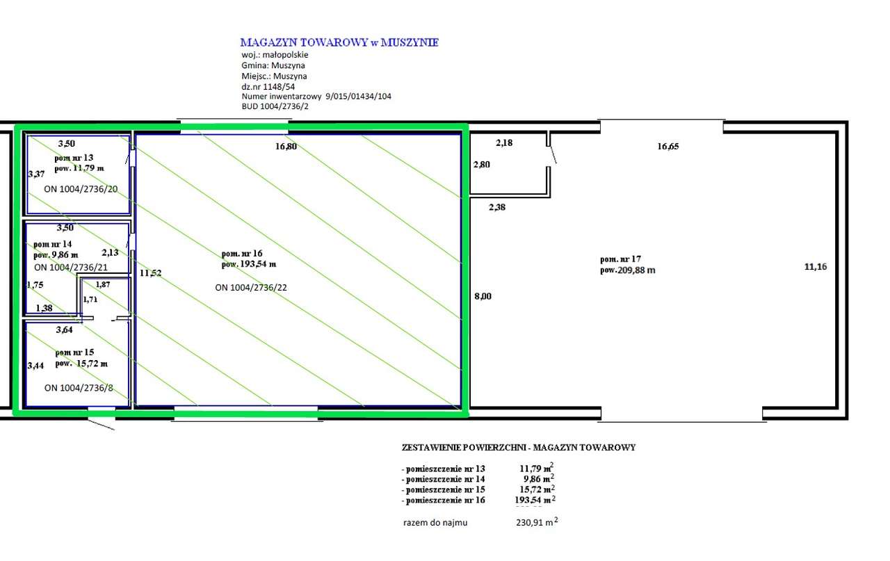 Muszyna - lok. o pow.: 230,91 m2 magazyn - Pełny obrazek: 5/5