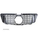 GRELHA FRONTAL PARA MERCEDES M ML W164 05-08 PRETO CROMADO - 3