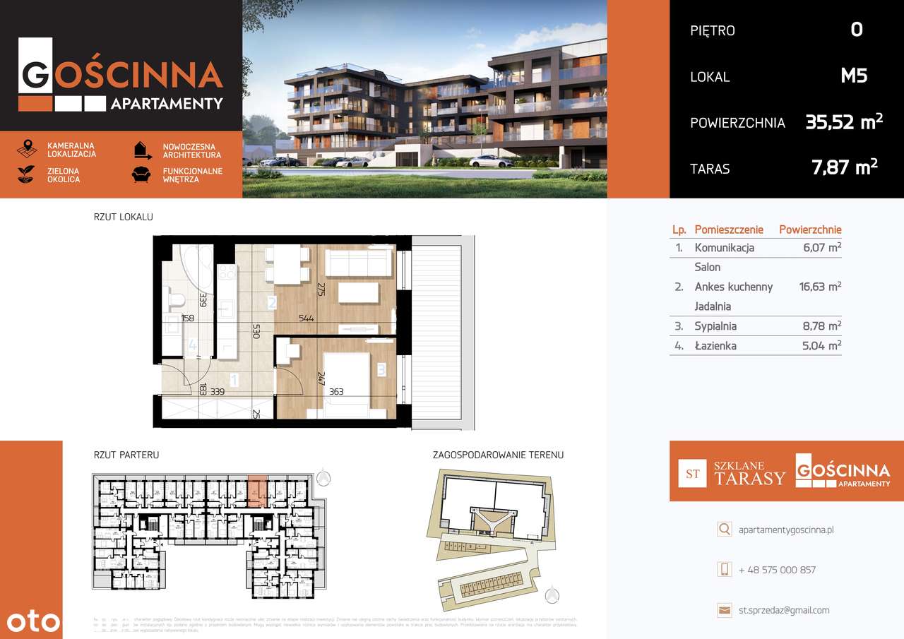Apartamenty Gościnna 2 | mieszkanie 2-pok. | 5 - Pełny obrazek: 2/9