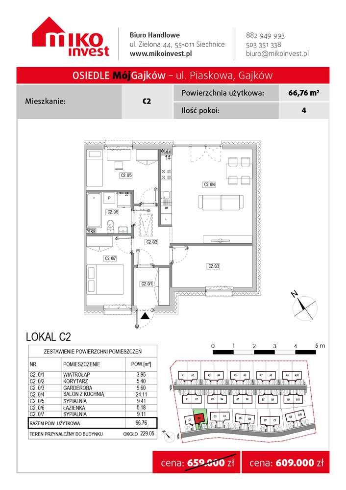 Nowa inwestycja*4 pokoje*bez czynszu*światłowód - Pełny obrazek: 2/7