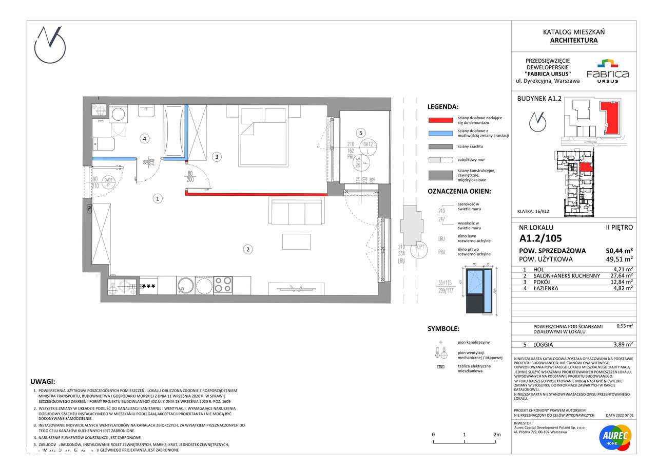 Fabrica Ursus | mieszkanie 2-pok. | A1.2/105 - Pełny obrazek: 2/7