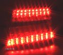 FAROLINS TRASEIROS LED PARA AUDI A6 4F 04-08 VERMELHO ESCURECIDO - 3