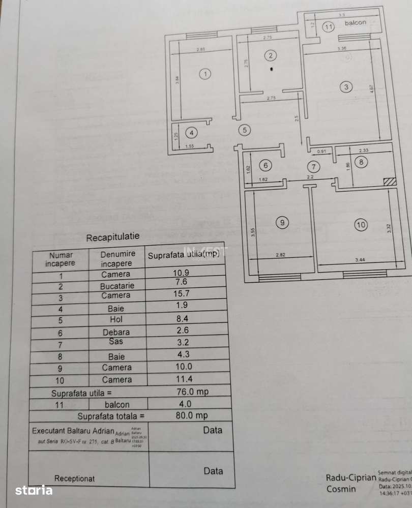 Apartament 4 camere, etaj 3, zona Mircea cel Batran — fotografia 1