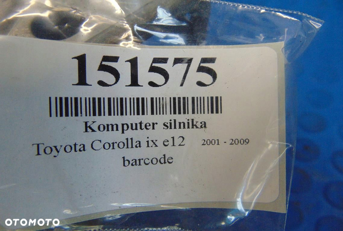 TOYOTA COROLLA IX E12 2.0D4D KOMPUTER SILNIKA - 5
