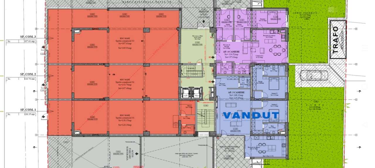SPATIUL COMERCIAL - 441 MP-PARTER BLOC NOU-SEBASTIAN-1