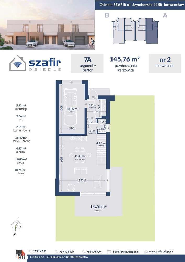 Osiedle Szafir, mieszkanie nr 7A/2 - Pełny obrazek: 3/9