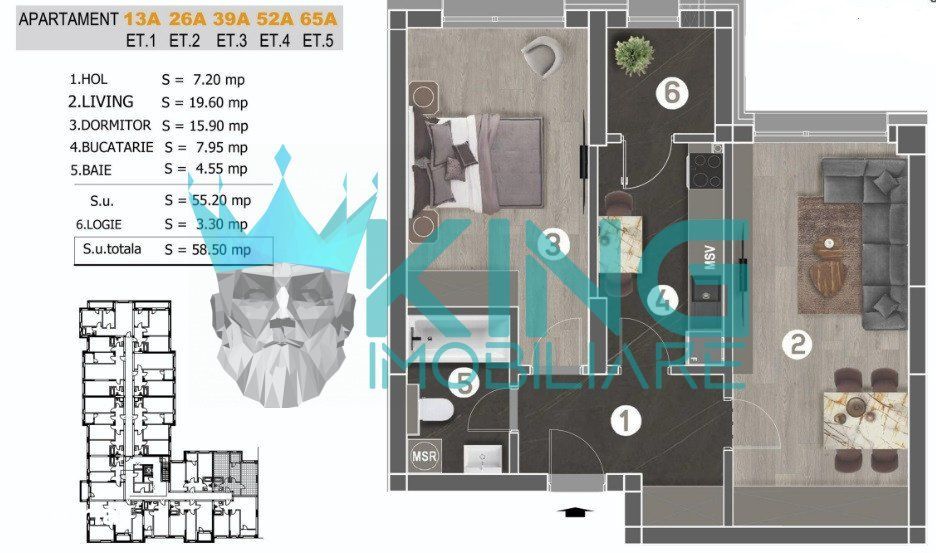 Cavar Residence-Postalionului |2 camere | decomandat | Comision 0% |