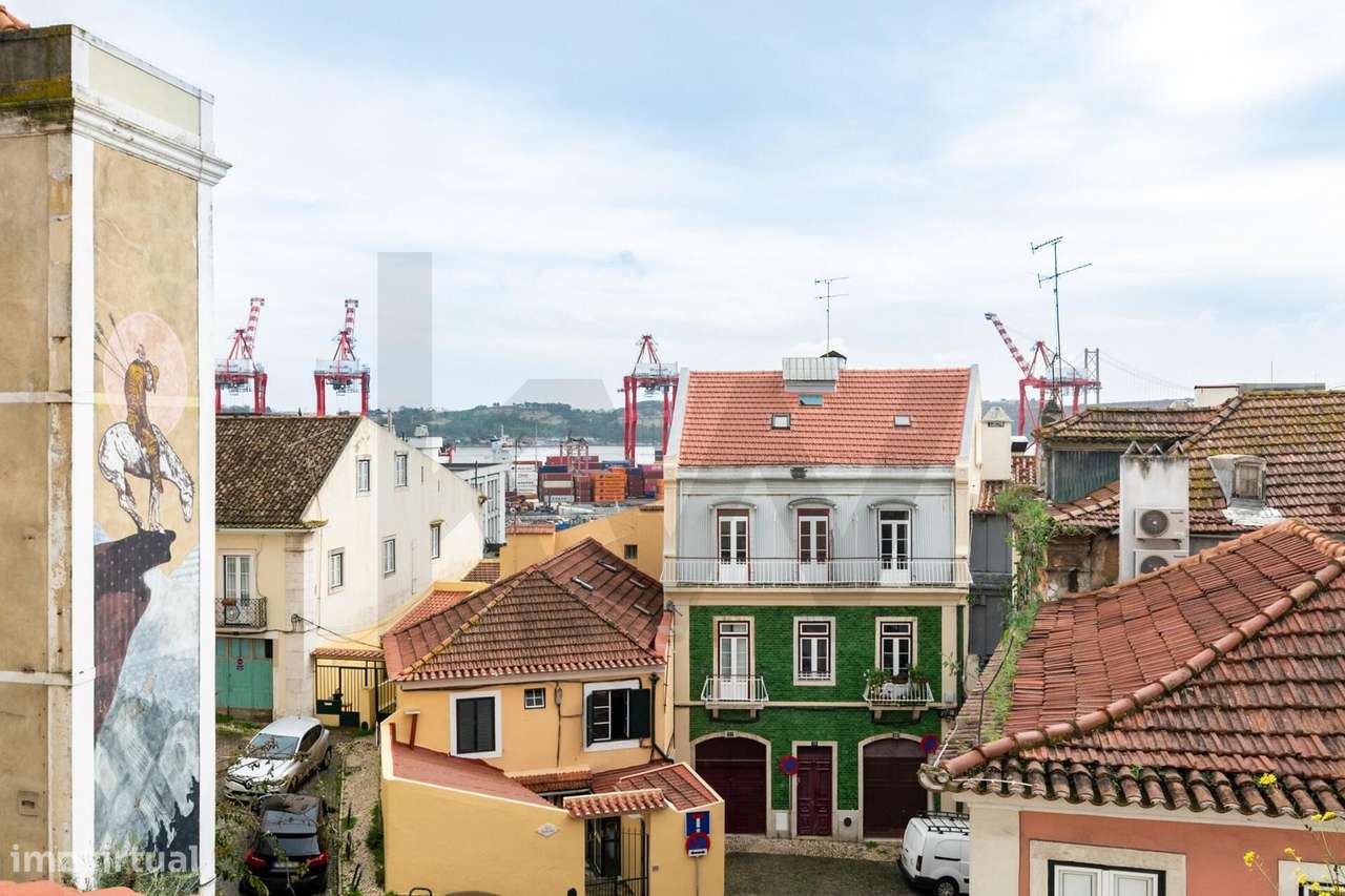 T2 Duplex com Vista Rio para Arrendamento | Estrela, Lisboa - Grande imagem: 4/33