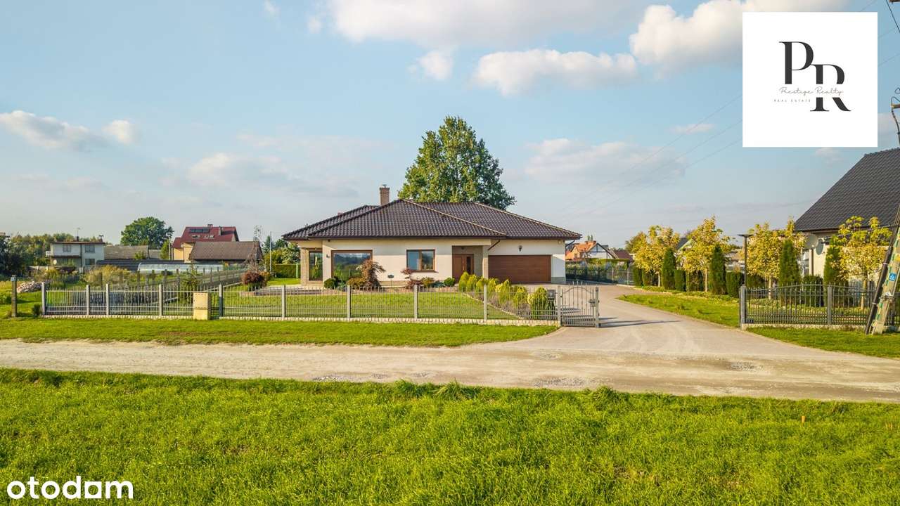 Nowoczesny dom parterowy z sauną i dużą działką Jankowice k. Pszczyny-13