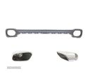 DIFUSOR PARA BMW X6 F16 14- + PONTEIRAS DE ESCAPE CROMADAS - 8