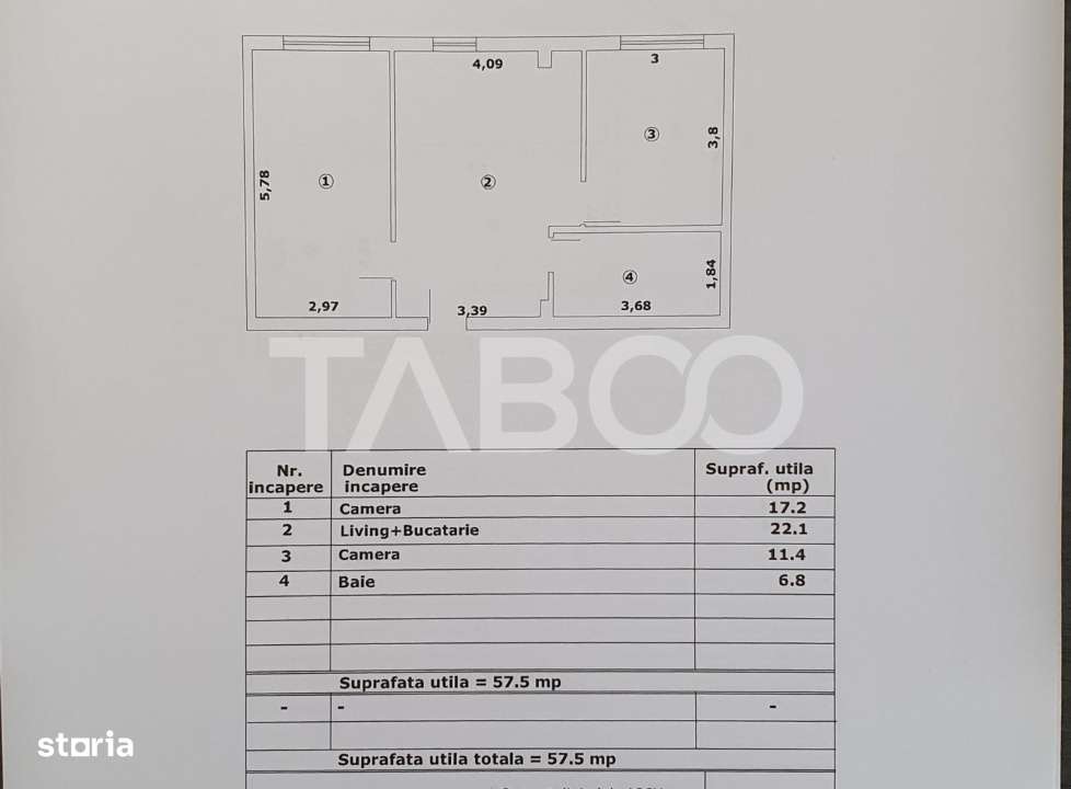 Apartament 3 camere 57 mp utili constructie noua 2025 - Imagine principală: 2/2