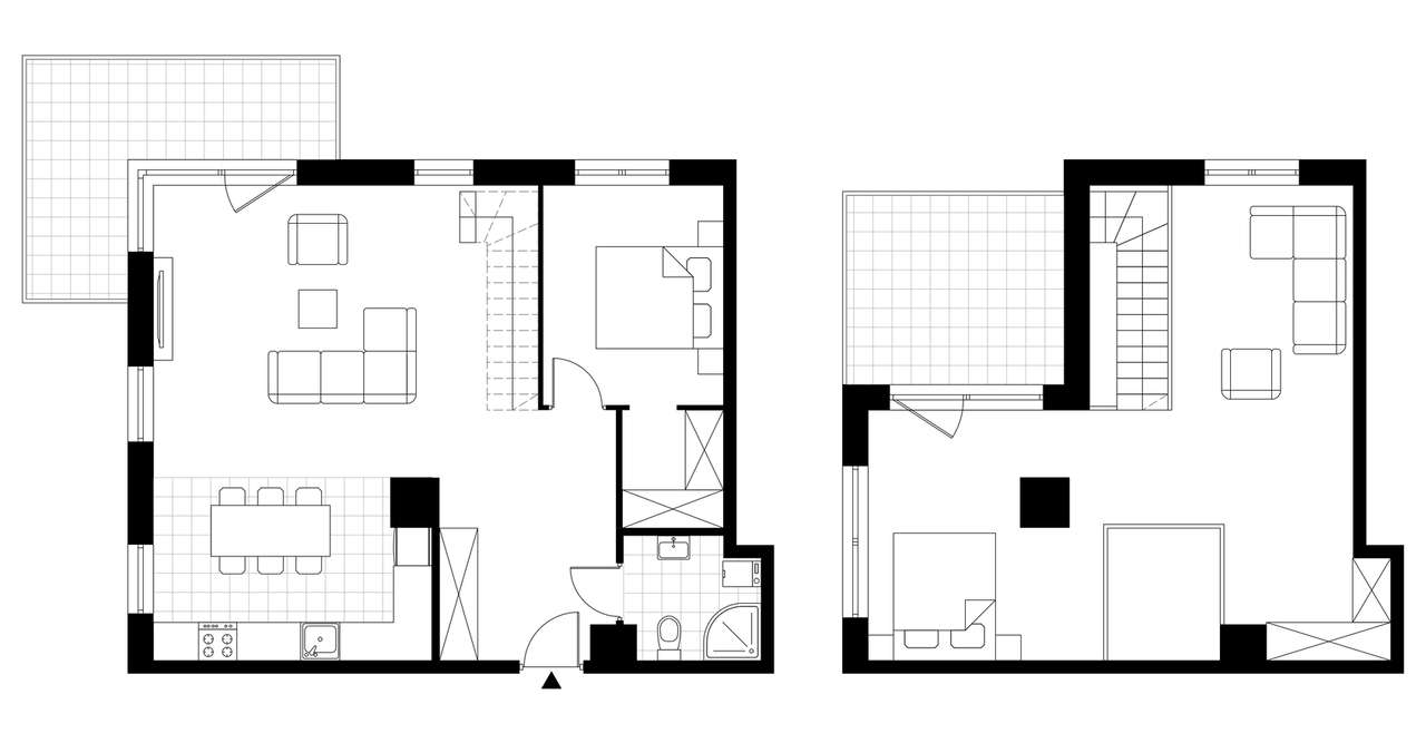 4-pokojowe mieszkanie 68m2 + taras Bezpośrednio - Pełny obrazek: 4/9