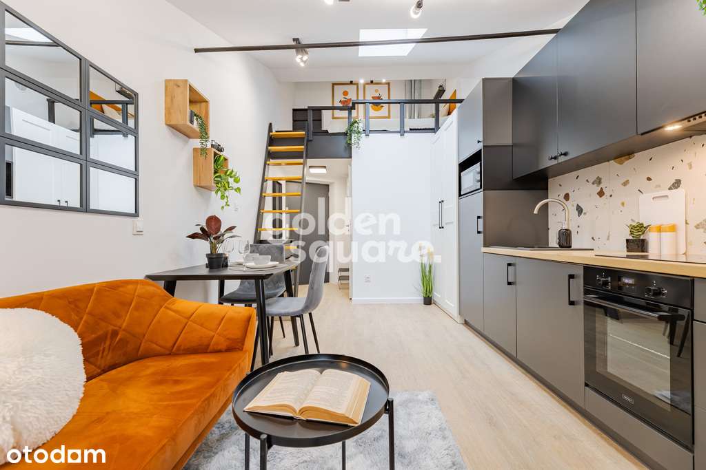 Nowoczesna kawalerka z antresolą przy ul. Wysokiej - Pełny obrazek: 1/13