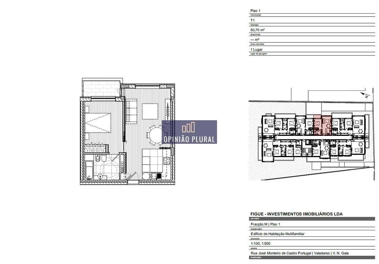 Apartamento T1 Novo e Moderno no Coração de Valadares-10