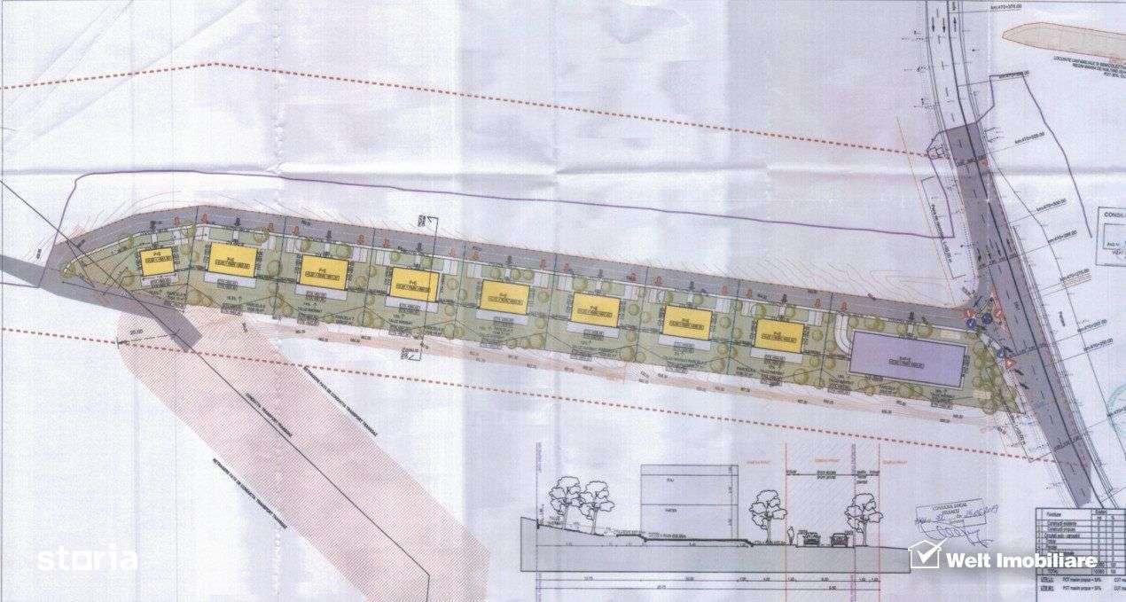 Teren in zona Wonderland cu certificat de urbanism pentru 4 case, view - Imagine principală: 2/4