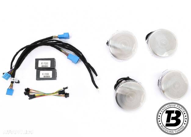 Kit Grile de Aerisire AC si Tweetere Rotative compatibile Mercedes C Class W205 Facelift - 5