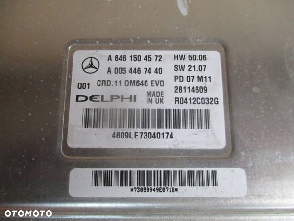 STEROWNIK SILNIKA KOMPUTER MERCEDES W204 2.2 CDI A6461504572 - 2