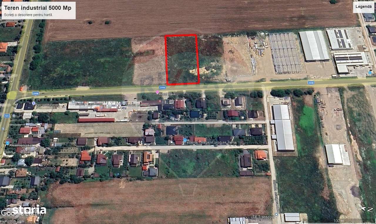 Teren 5.000mp Balotesti cu autorizatie hala - Imagine principală: 4/8