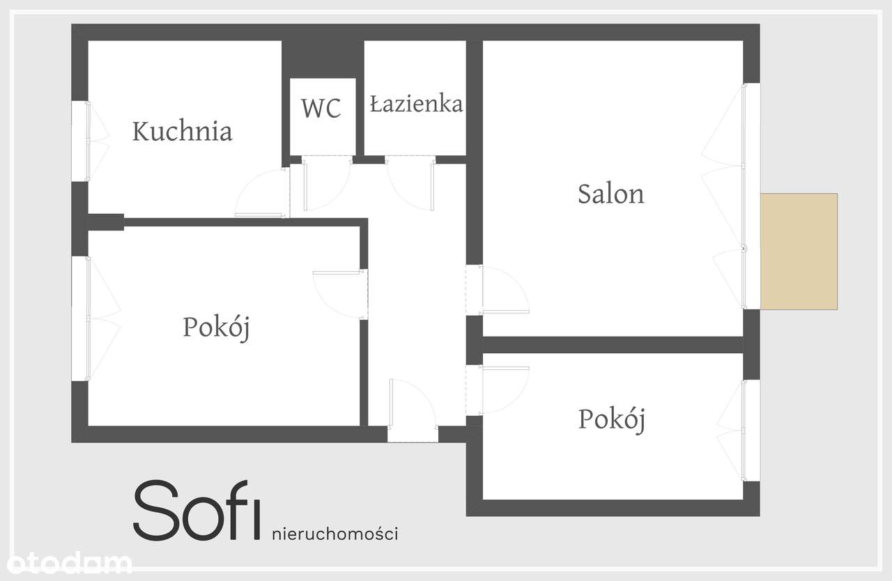 3-Pokojowe - Pełny Rozkład - Dwustronne - Kaczy Dołek-16