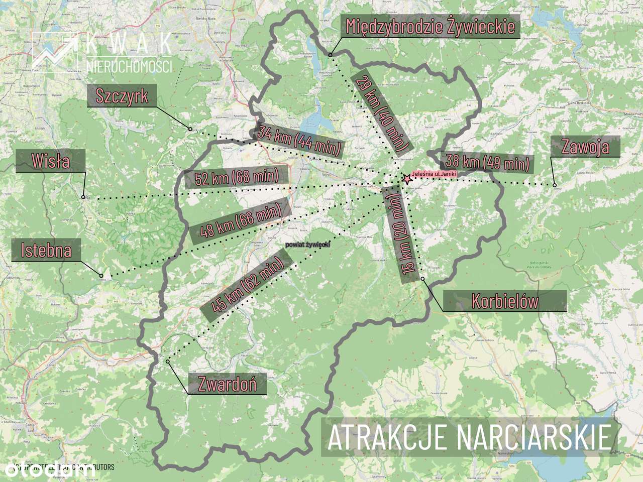 Działka pod Twój dom w górach Jeleśnia Janiki-4