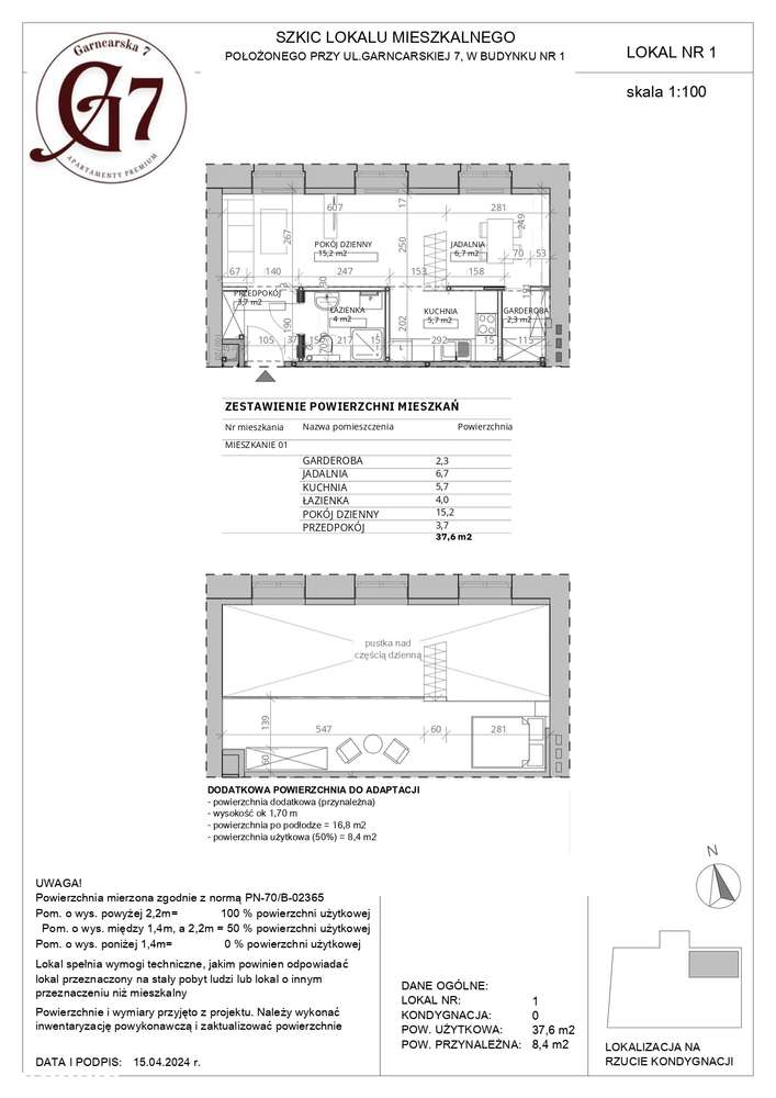 Apartament | 37,6 m² | Garncarska 7, Poznań CENTRUM - Pełny obrazek: 3/8