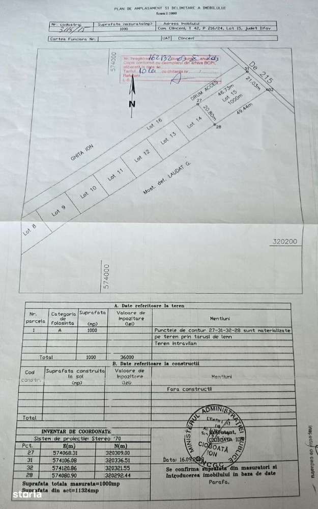 SUPER OFERTA!!! Teren intravilan de Vanzare (Com. Clinceni) - Imagine principală: 2/13
