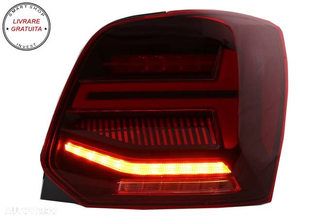 Stopuri Full LED VW POLO 6R 6C 61 (2011-2017) Semnal Dinamic Led Vento Look- livrare gratuita - 14