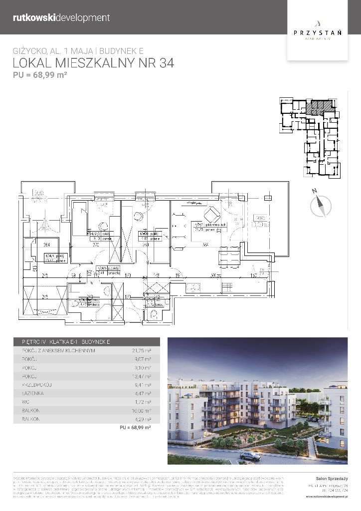 Apartamenty Przystań, apartament nr E/34