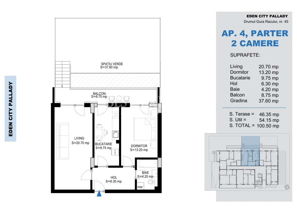 2 Camere Direct Dezvoltator Incalzire Pardoseala - Imagine principală: 3/5