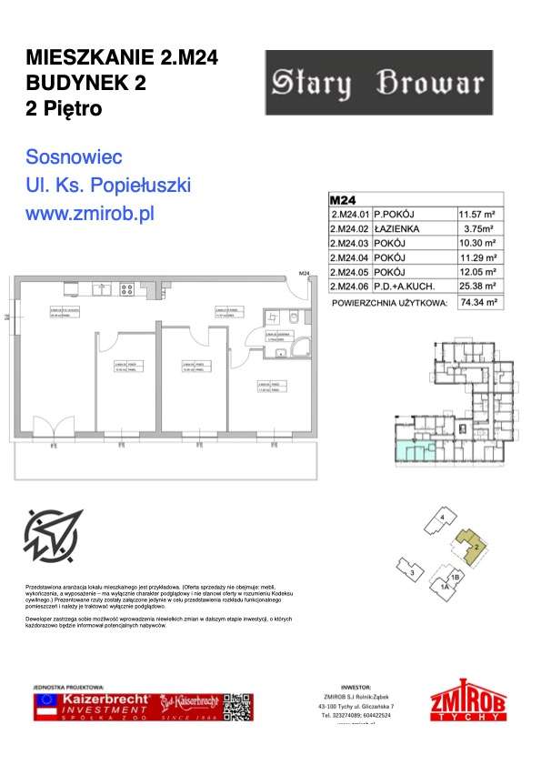 Stary Browar | mieszkanie 4-pok. | 2M24 - Pełny obrazek: 4/9