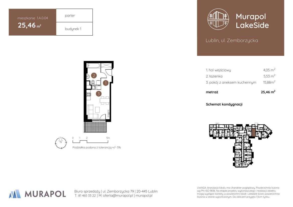 1-pokojowe mieszkanie 25m2 Bezpośrednio - Pełny obrazek: 2/6