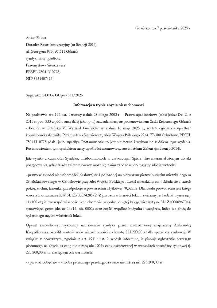 Syndyk sprzeda nieruchomość - Pełny obrazek: 5/12