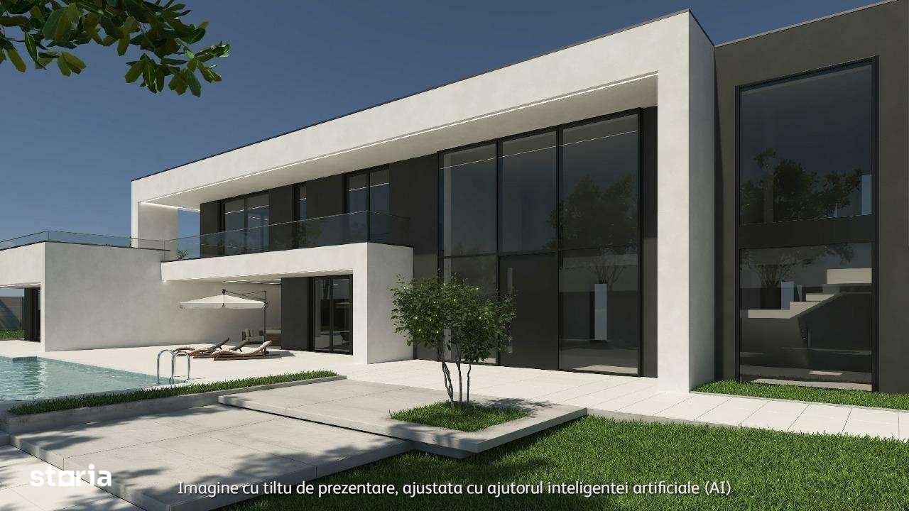 Casa de lux moderna cu 12 camere si piscina – Design minimalist inspir - Imagine principală: 5/13