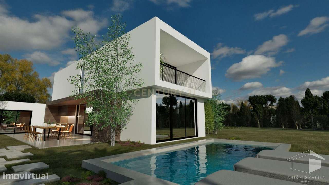 Moradia Isolada de Arquitetura Contemporânea | Nova Construção | Azeit - Grande imagem: 4/12