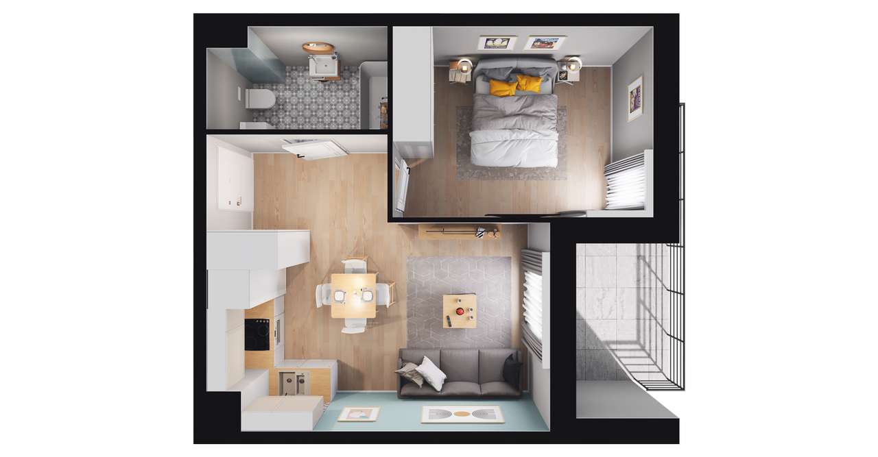 Kalaminta | mieszkanie 2-pok. | 13_ 3 - Pełny obrazek: 3/7