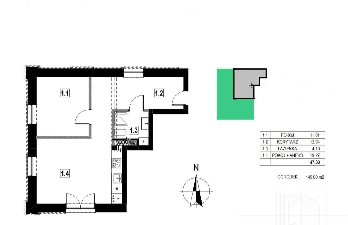 Skała - mieszkanie z ogródkiem - Pełny obrazek: 4/9