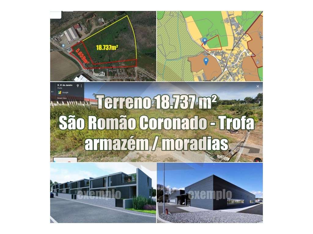 Terreno para Industria Moradias - São Romão do Coronado / Trofa - Grande imagem: 2/2
