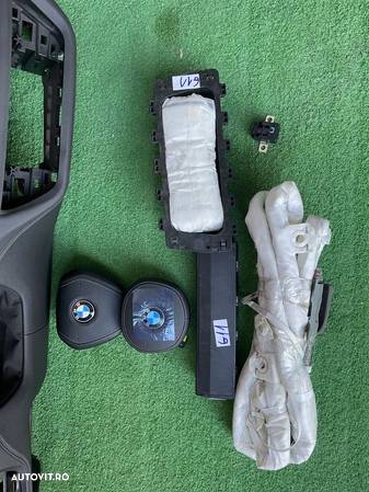 Bmw Seria 7 G11 G12 Kit airbag plansa de bord cortina airbag volan - 6