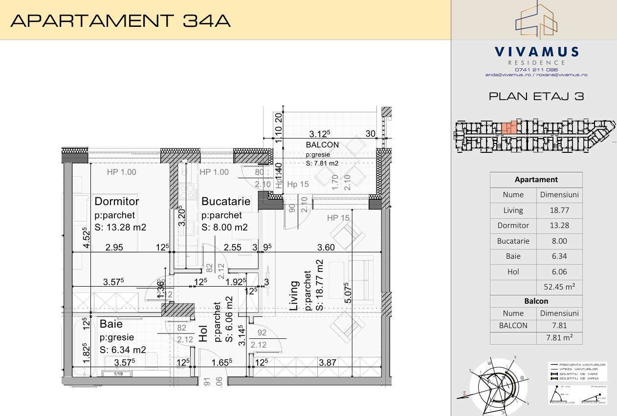 2 camere, 52 mp + 8 mp balcon, bloc in executie, aprilie 2027-13
