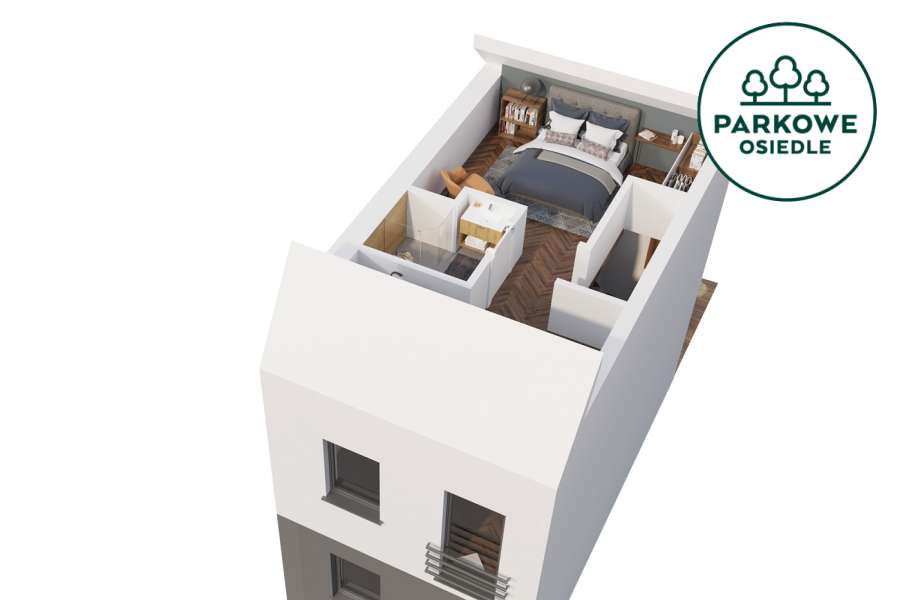 Ostatnia skrajna szeregówka - Osiedle Parkowe-10