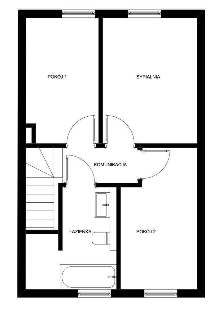 Dwupoziomowe mieszkanie do wejścia.-19