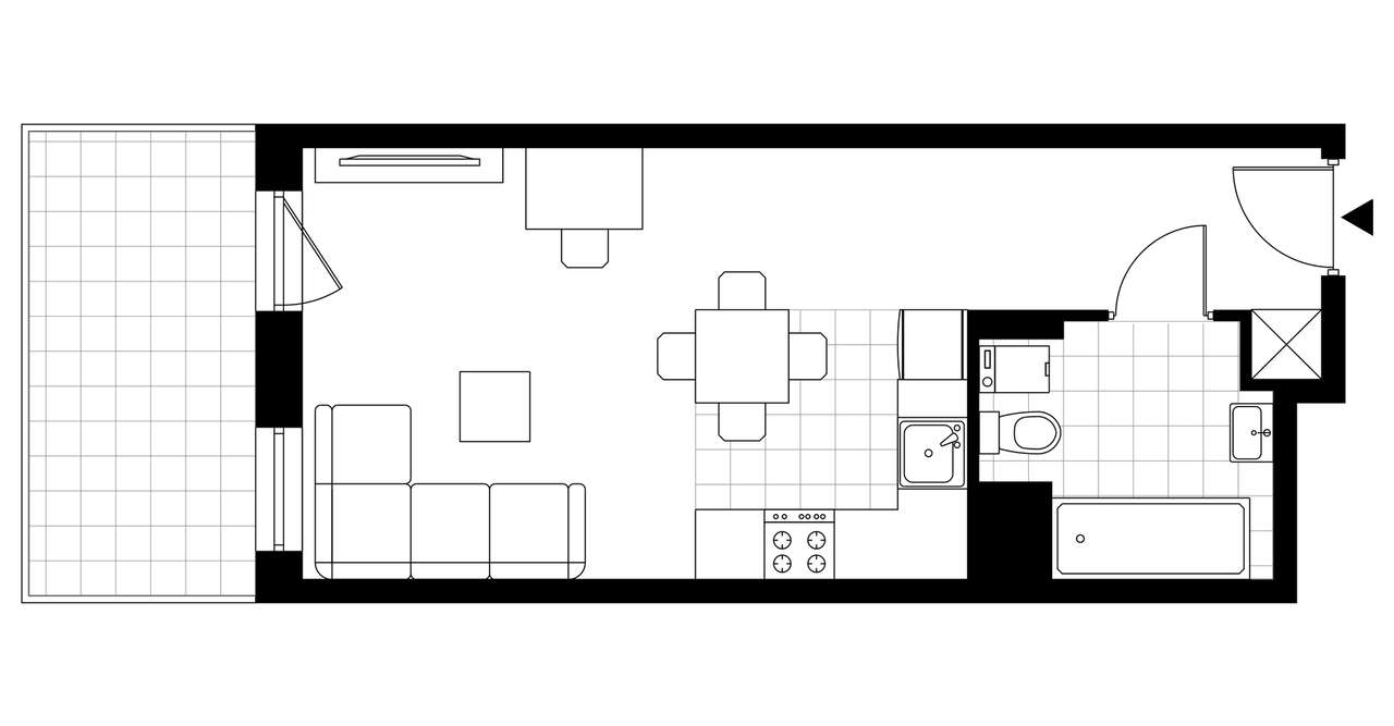 Marimonte  | mieszkanie 1-pok. | M​U.1.19 - Pełny obrazek: 4/8