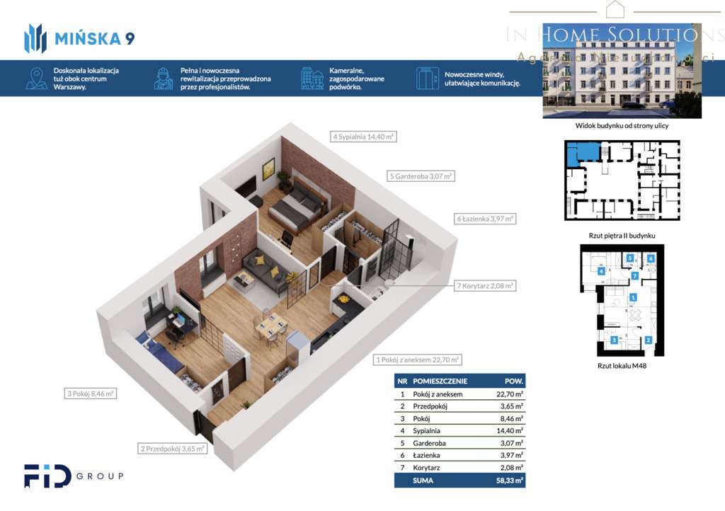 3 pok. apartament w odrestaurowanej kamienicy-19