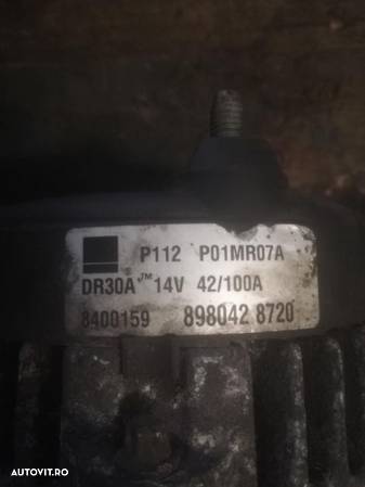 Alternator Opel astra j motor 1.7cdti euro 5 100A perfect funcțional - 3