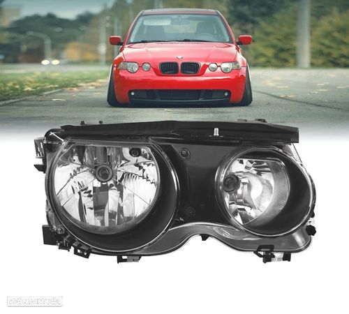 FARÓIS OPTICAS PARA BMW SERIE 3 E46 COMPACT 01-05 - 1