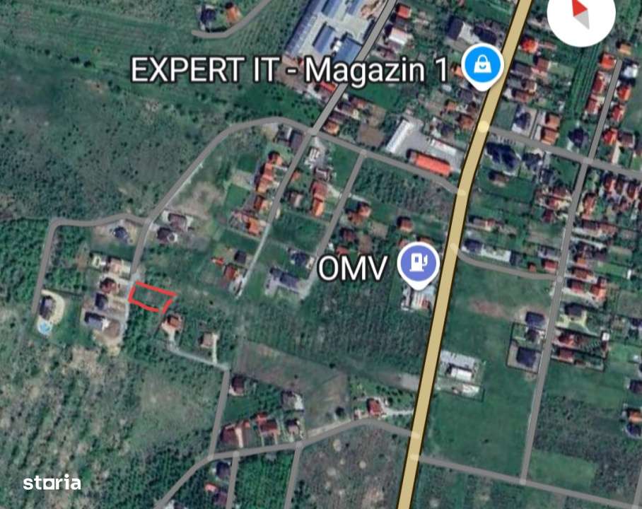 Teren de vanzare 1000 mp cu autorizatie de constructie - Imagine principală: 1/5