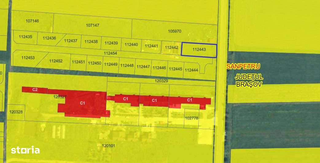 Teren Sanpetru intravilan acces din DJ - Imagine principală: 2/4