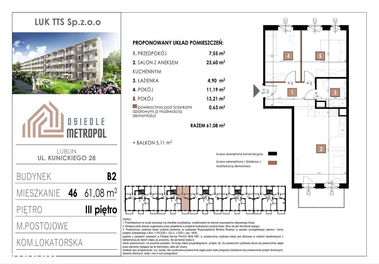 Osiedle Metropol - Budynek 2 Mieszkanie 46