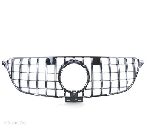 GRELHA PARA MERCEDES CLASE GLE COUPE C292 15-19 CAMERA GT-R PANAMERICANA PRETO CROMADO - 3