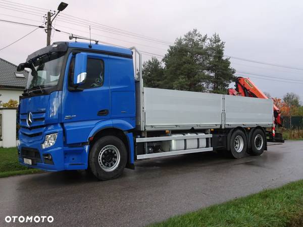 Mercedes-Benz Actros 2545 MP4 EURO 5 EEV HDS Palfinger PK 18002 sprowadzony z Niemiec stan idealny zestaw z przyczepa Krone - 3